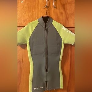 Padded shorty wetsuit, waterskiing wetsuit Large